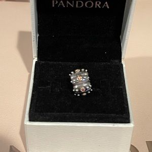 Pandora Retired Abstract Salmon Clip